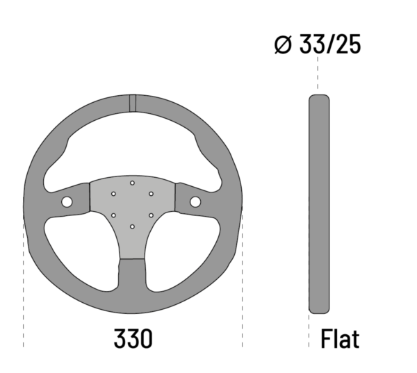 SPARCO ohjauspyörä, R330 (330/-mm), Nahka-2