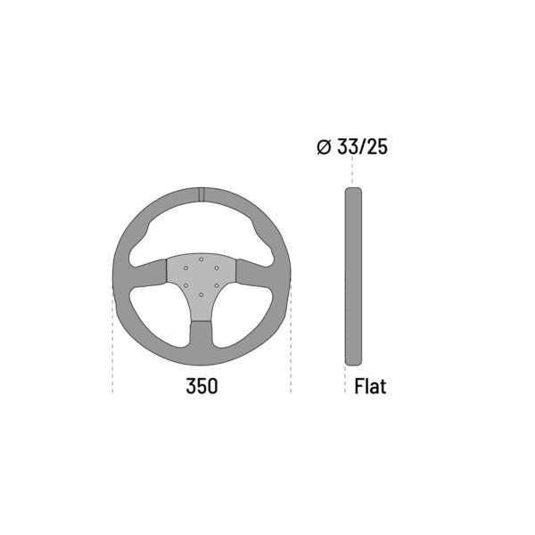 SPARCO ohjauspyörä, R350 (350/-mm), Nahka-2