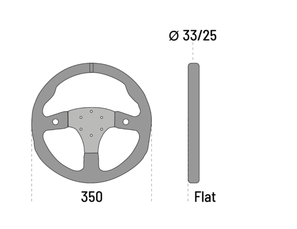 SPARCO ohjauspyörä, R350 (350/-mm), Mokka-2