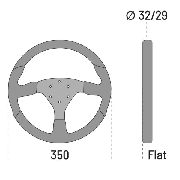 SPARCO ohjauspyörä, L505 (350/-mm), Nahka/Alcantara-2