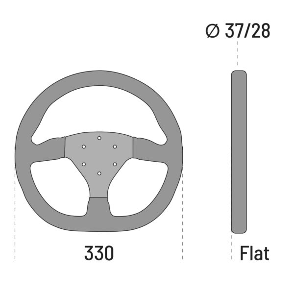 SPARCO ohjauspyörä, L360 (330/-mm), Nahka-2