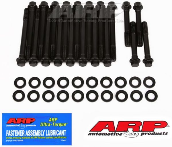 ARP vahvistetut kannenpultit, Oldsmobile, 350-455, Stock, Edelbrock RPM heads.