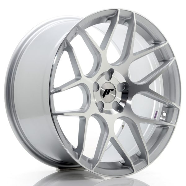 JR Wheels JR18 20x10 ET20-45 5H (Custom PCD) Silver Machined