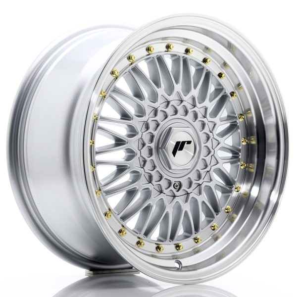 JR Wheels JR9 17x8,5 ET20-35 (Custom PCD) Silver w/Machined Lip