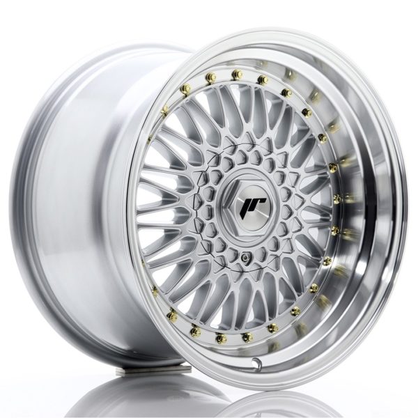 JR Wheels JR9 17x10 ET20 (Custom PCD) Silver w/Machined Lip