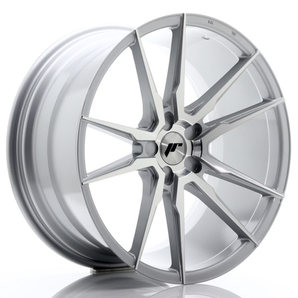 JR Wheels JR21 20x10 ET20-40 5H (Custom PCD) Silver Machined Face