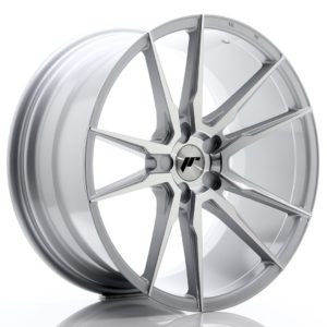 JR Wheels JR21 20x10 ET40 5H (Custom PCD) Silver Machined Face