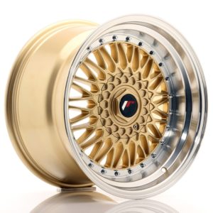 JR Wheels JR9 17x10 ET20 (Custom PCD) Gold w/Machined Lip