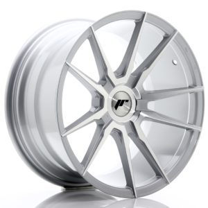 JR Wheels JR21 18x9,5 ET20-40 (Custom PCD) Silver Machined Face