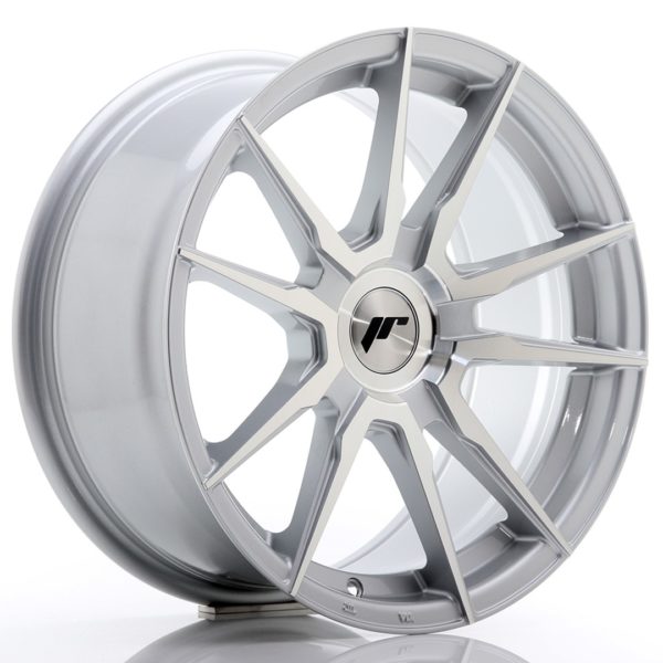 JR Wheels JR21 17x8 ET35 (Custom PCD) Silver Machined