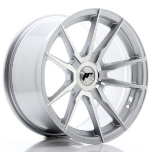 JR Wheels JR21 17x9 ET25-35 (Custom PCD) Silver Machined