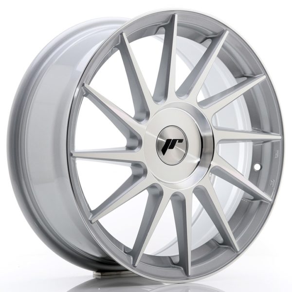 JR Wheels JR22 17x7 ET35-40 (Custom PCD) Silver Machined Face