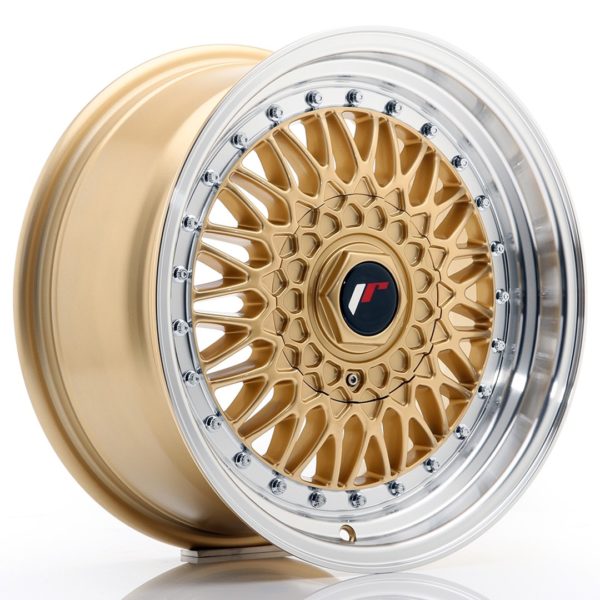 JR Wheels JR9 16x7,5 ET25 (Custom PCD) Gold w/Machined Lip