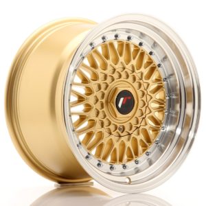 JR Wheels JR9 16x9 ET20 (Custom PCD) Gold w/Machined Lip