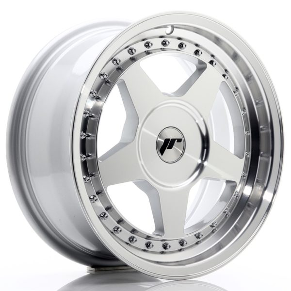 JR Wheels JR6 16x7 ET20-35 (Custom PCD) Silver Machined Face