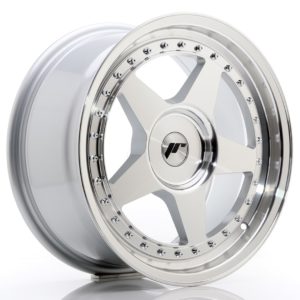 JR Wheels JR6 17x8 ET20-35 (Custom PCD) Silver Machined Face