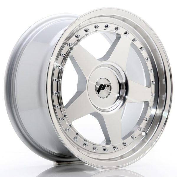 JR Wheels JR6 17x8 ET35 (Custom PCD) Silver Machined Face