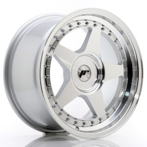 JR Wheels JR6 17x9 ET20-35 (Custom PCD) Silver Machined Face