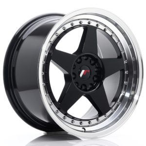 JR Wheels JR6 18x9,5 ET22 5x114,3/120 Glossy Black w/Machined Lip