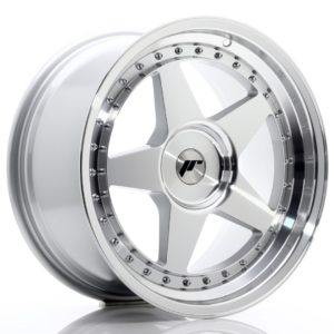 JR Wheels JR6 18x9,5 ET20-40 (Custom PCD) Silver Machined Face