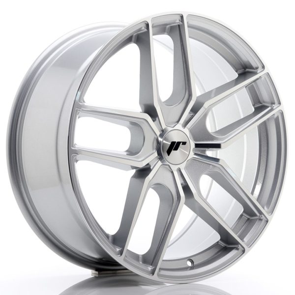 JR Wheels JR25 19x8,5 ET20-40 5H (Custom PCD) Silver Machined Face