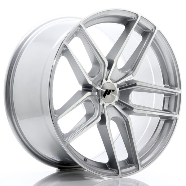 JR Wheels JR25 20x10 ET20-40 5H (Custom PCD) Silver Machined Face