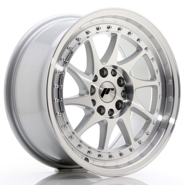 JR Wheels JR26 17x8 ET35 4x100/114 Silver Machined Face