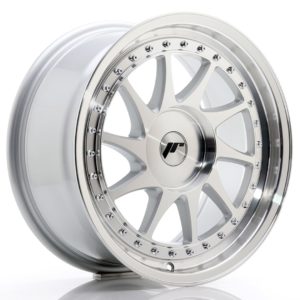 JR Wheels JR26 17x8 ET20-35 (Custom PCD) Silver Machined Face