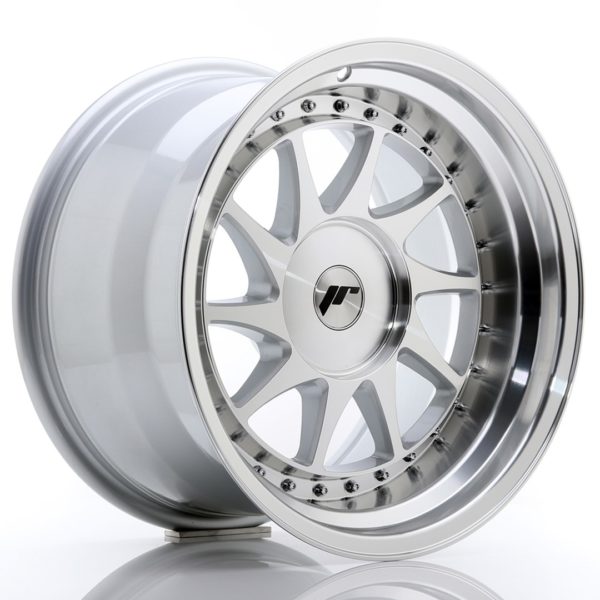 JR Wheels JR26 17x10 ET20-25 (Custom PCD) Silver Machined Face