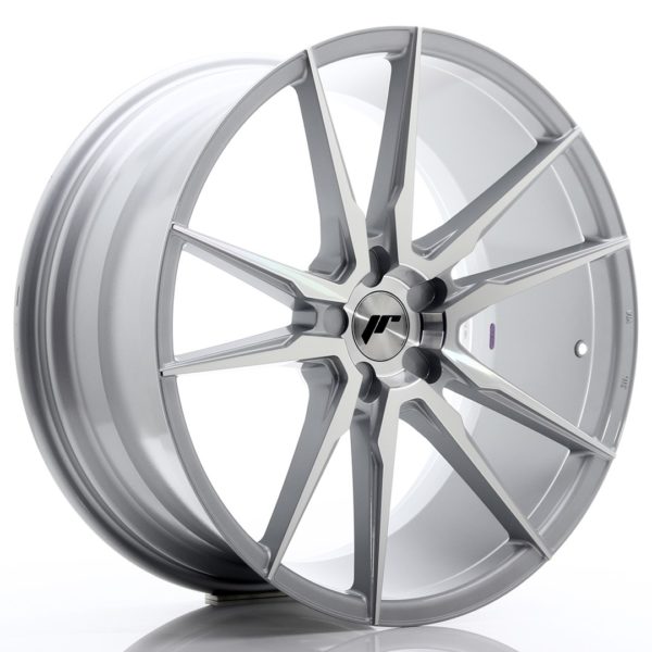 JR Wheels JR21 21x10 ET15-48 5H (Custom PCD) Silver Machined Face