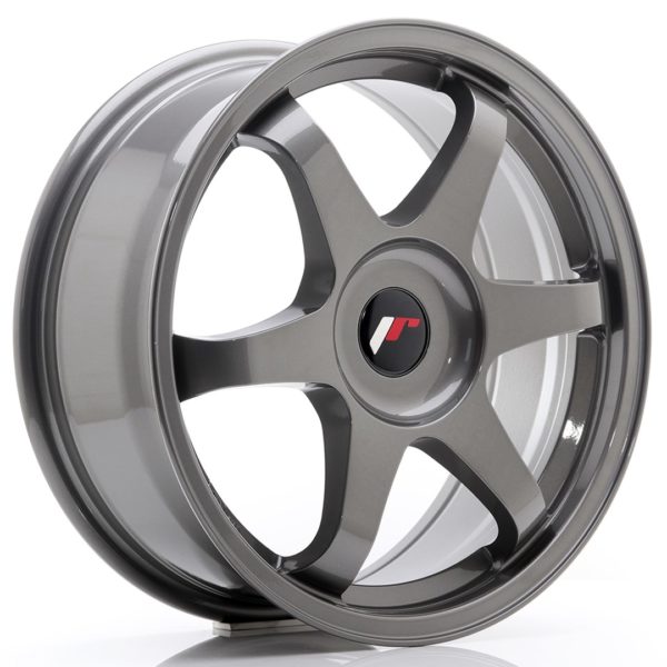 JR Wheels JR3 17x7 ET35-42 (Custom PCD) Gun Metal