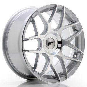 JR Wheels JR18 17x8 ET25-35 (Custom PCD) Machined Silver