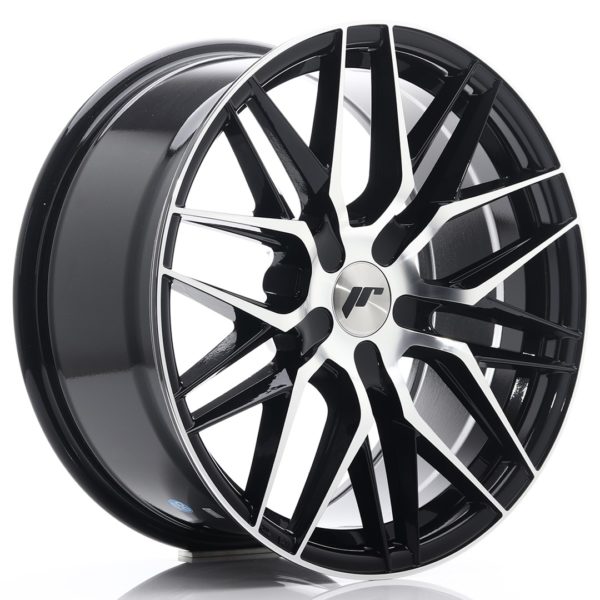 JR Wheels JR28 18x8,5 ET20-40 5H (Custom PCD) Gloss Black Machined Face