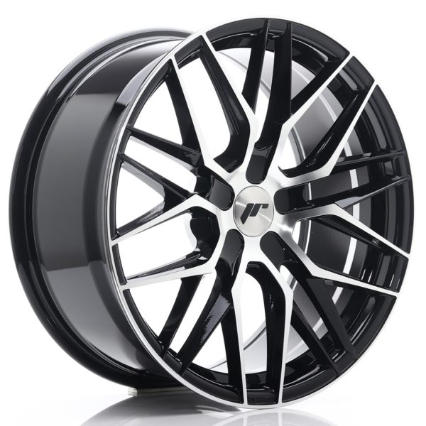 JR Wheels JR28 19x8,5 ET20-40 5H (Custom PCD) Gloss Black Machined Face