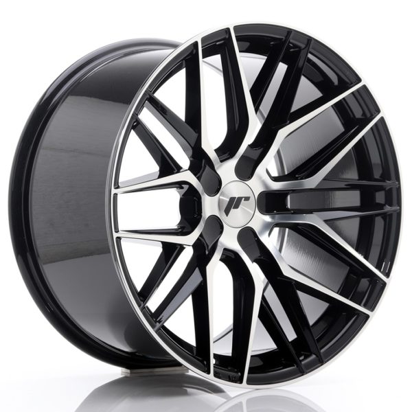 JR Wheels JR28 19x10,5 ET20-40 5H (Custom PCD) Gloss Black Machined Face