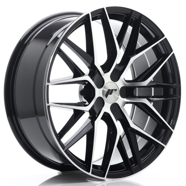 JR Wheels JR28 20x8,5 ET20-40 5H (Custom PCD) Gloss Black Machined Face