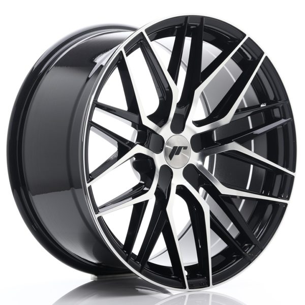 JR Wheels JR28 20x10 ET20-40 5H (Custom PCD) Gloss Black Machined Face