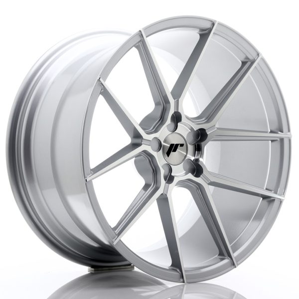 JR Wheels JR30 20x11 ET30-50 5H (Custom PCD) Silver Machined Face