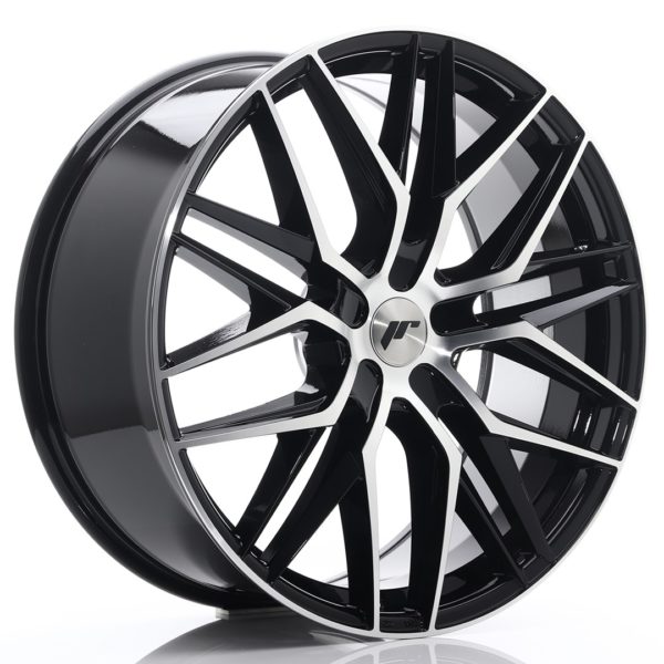 JR Wheels JR28 22x9 ET30-45 5H (Custom PCD) Gloss Black Machined Face