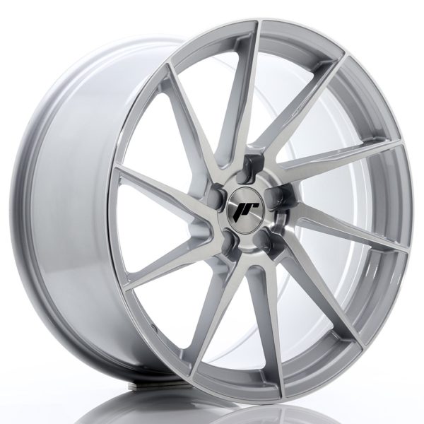 JR Wheels JR36 20x10 ET20-45 5H (Custom PCD) Silver Brushed Face