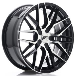 JR Wheels JR28 18x7,5 ET20-40 (Custom PCD) Gloss Black Machined Face