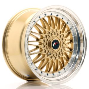 JR Wheels JR9 18x9 ET20-40 (Custom PCD) Gold w/Machined Lip