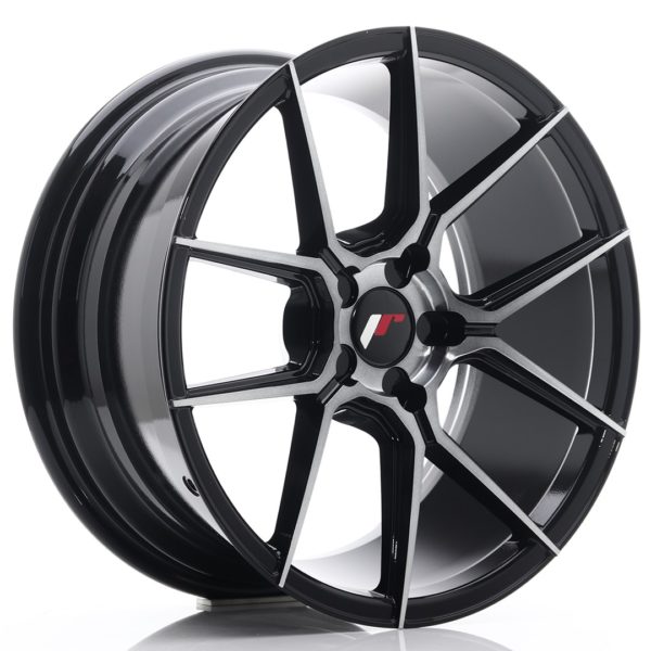 JR Wheels JR30 18x8,5 ET20-40 5H (Custom PCD) Black Brushed w/Tinted Face