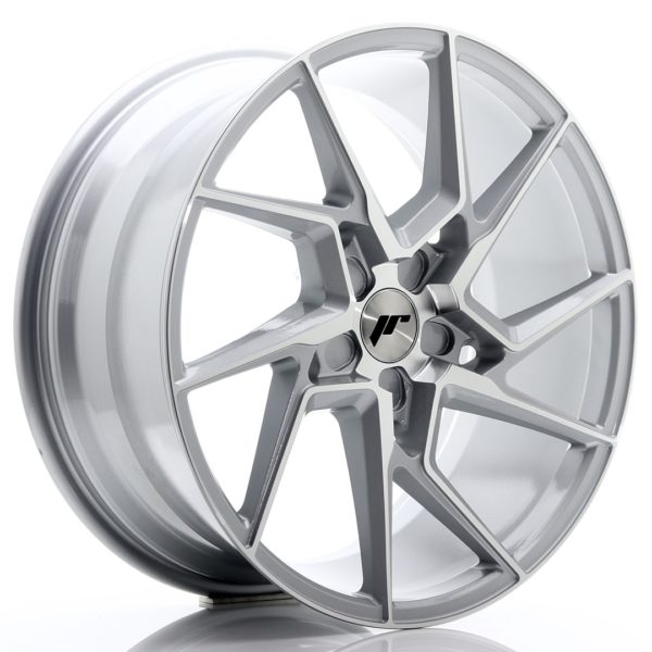 JR Wheels JR33 20x9 ET20-48 5H (Custom PCD) Silver Machined Face