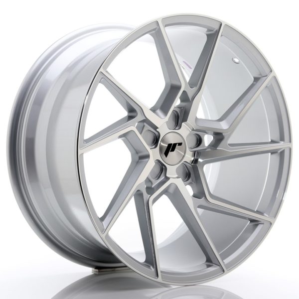 JR Wheels JR33 20x10 ET20-40 5H (Custom PCD) Silver Machined Face