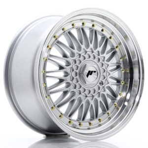 JR Wheels JR9 18x9 ET20-40 (Custom PCD) Silver w/Machined Lip