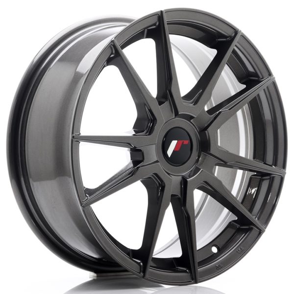 JR Wheels JR21 17x7 ET25-40 (Custom PCD) Hyper Gray