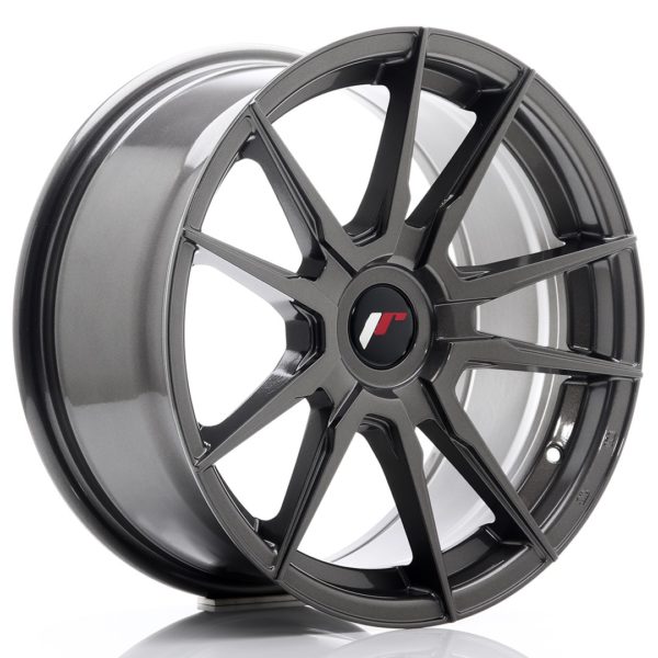 JR Wheels JR21 17x8 ET35 (Custom PCD) Hyper Gray