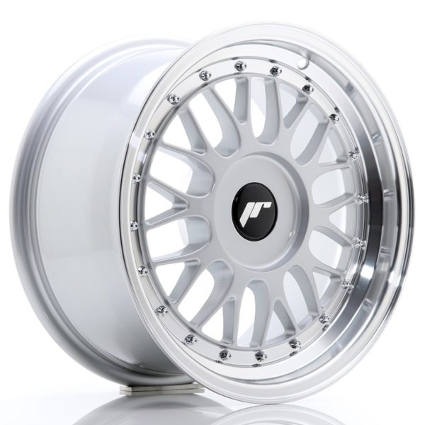 JR Wheels JR23 16x8 ET20-45 (Custom PCD) Hyper Silver w/Machined Lip