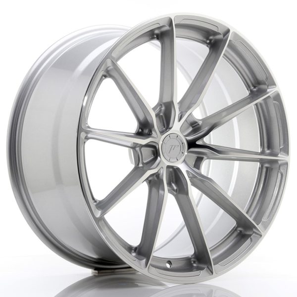 JR Wheels JR37 20x10 ET20-45 5H (Custom PCD) Silver Machined Face